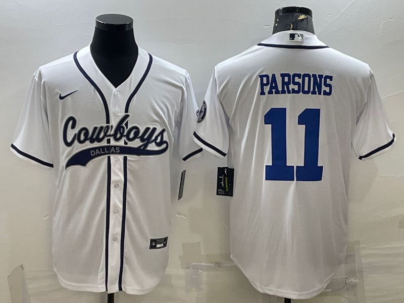 Men Dallas Cowboys #11 Parsons White Nike Co branded NFL Jerseys->women nfl jersey->Women Jersey